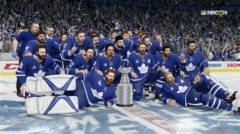 Nhl 18 Toronto Maple Leafs Stanley Cup Celebration Youtube