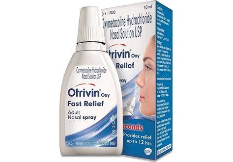 Only for adults and children >7 years. Amazon.com: OTRIVINE Adult Nasal Spray 10 ml: Health ...