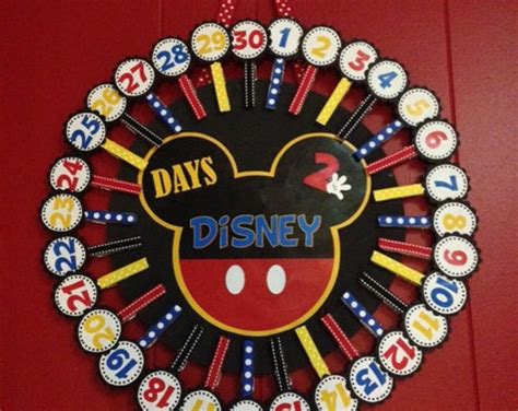 Disney Countdown Calendar Days 2 Disney Countdown Calendar Mickey