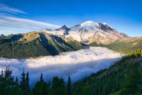 Inversion At Mount Rainier Photograph By Lynn Hopwood Fine Art America