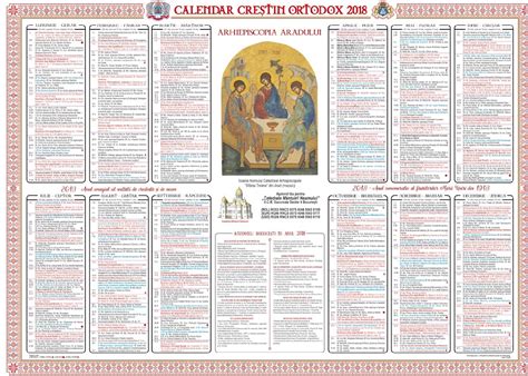 ianuarie  calendar ortodox  calendar printable