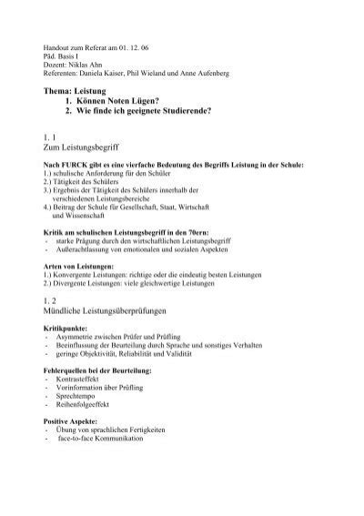 Erstellen sie ein handout, indem sie alle informationen zu ihrem vortrag in dieser vorlage kurz beschreiben und die wichtigen folien ergänzen. Handout zum Referat am 01