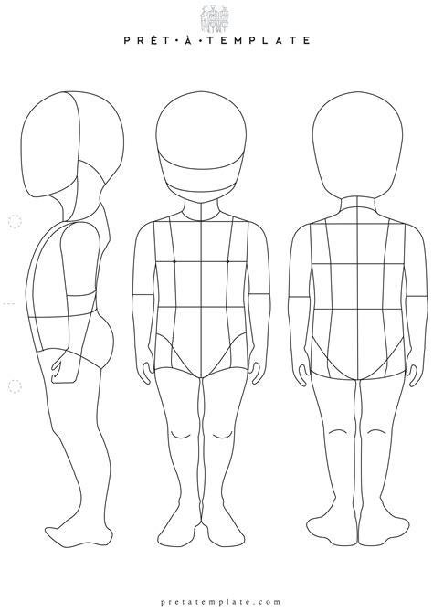 Printable Mannequin Template