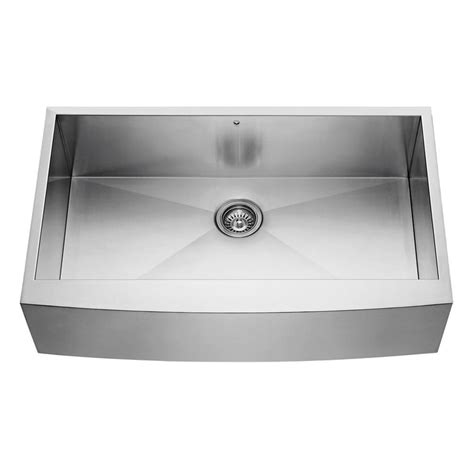 Scratch and stain resistant, the. Vigo Stainless Steel Farmhouse 16 Gauge Single Bowl ...