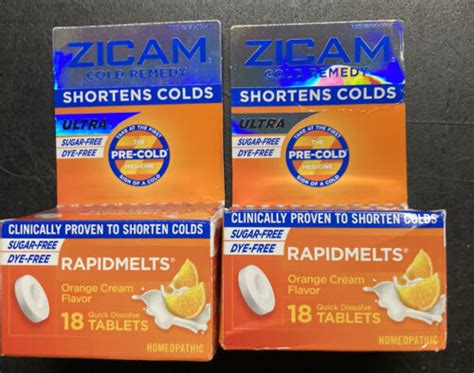 2 Zicam Cold Remedy Rapidmelts Orange Cream 18 Count Exp 092023 Ebay