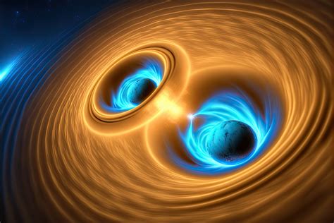 Colliding Black Holes Send Ripples Through The Fabric Of Space Time