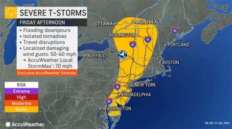 Nj Weather Severe Thunderstorms With Winds Up To 60 Mph Could