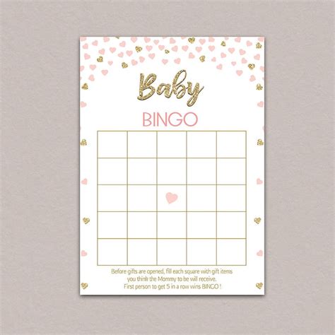 Blank Baby Shower Bingo Cards Thaipolicepluscom