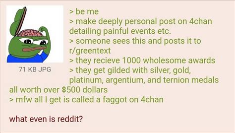 Anon Hates Redditors R Greentext Greentext Stories Know Your Meme