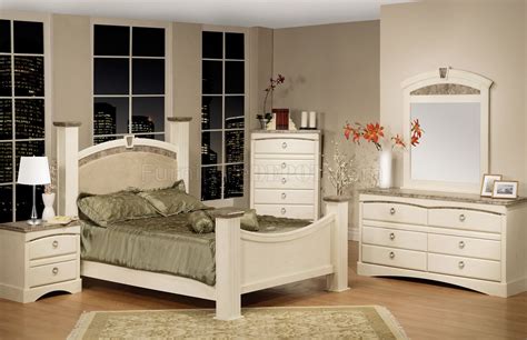 A wide variety of marble top bedroom sets options are available to you, such as appearance, specific use. White Finish Traditional Bedroom w/Faux Marble Accents