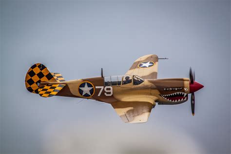 P 40 Warhawk In Flying Tiger Paint Scheme Aviation