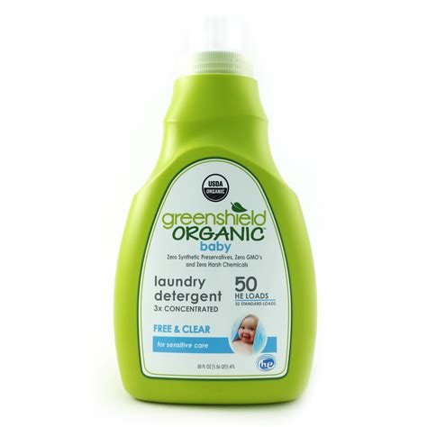 Greenshield Organic Laundry Detergent For Babies Free And Clear 1470ml