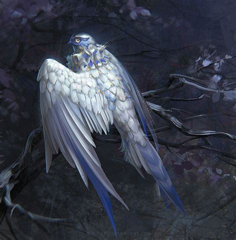 White Bird By Kir Tat On Deviantart Mythical Birds Fantasy Creatures