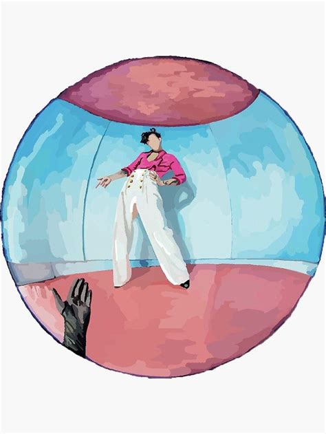 A Woman In White Pants And Pink Shirt Standing Next To A Giant Ball