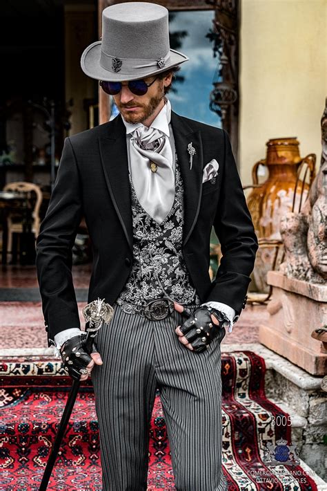 Mens Steampunk Suits Anzug Outfits Extravagante Ausgefallene Feist