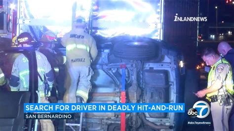 Woman Killed In Ie Hit And Run Crash On 210 Fwy Involving Big Rig Abc7 Los Angeles