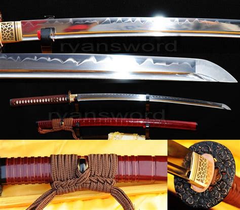 1095 High Carbon Steel Clay Tempered Japanese Samurai Katana Sword
