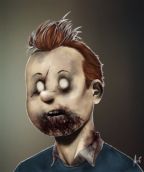 Zombie Portraits By Andre De Freitas 401ak47 A Zombie