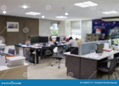 Abstract Blurred Of Office Interior Background Royalty Free Stock Photo