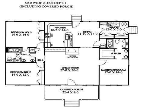 Ft., 4 bedrooms, 2 baths and plenty of personality. House Plans with Split Bedroom Floor Plans Master Bedroom ...
