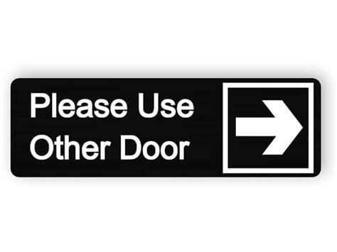 Please Use Other Door Black Sign Edit And Order Online