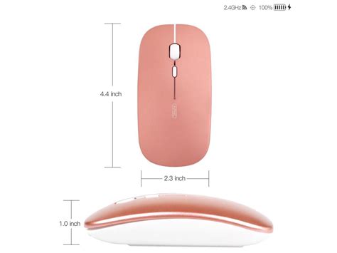 Inphic P M1 Rechargeable Battery Usb Wireless Mouse Mute Silent Click