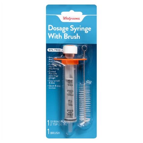 Walgreens Dosage Syringe With Brush 1 Ct Kroger