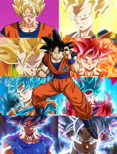 Goku Forms Dragon Ball Super Personajes De Goku Figur