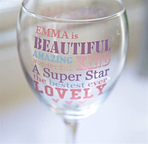 Personalised Best Mum Wine Glass By The Letteroom