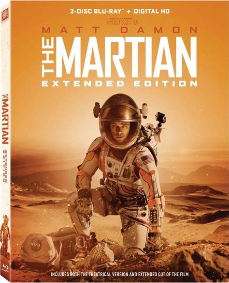 The Martian Extended Cut Carátula Y Extras
