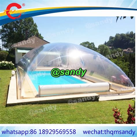 Outdoor Transparent Giant Inflatable Pool Bubble Dome Air Clear