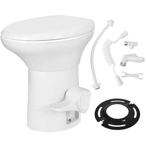 Yitahome Rv Toilet With Porcelain Bowl Pedal Flush Gravity Flush