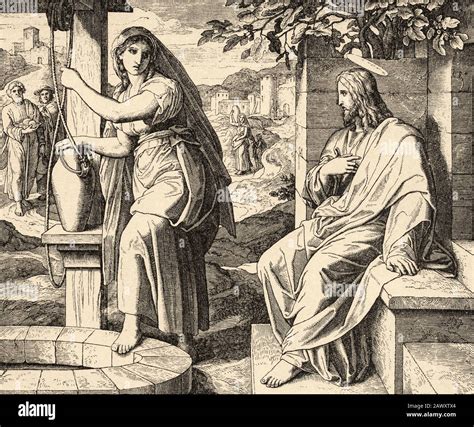 Jesus And The Samaritan Woman Our Lord Jesus Speaks To The Samaritan Woman And Converts Her