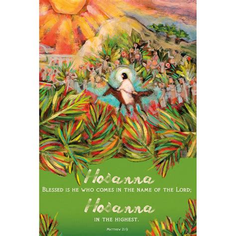 Hosanna In The Highest Poster By Catholic Artist Jen Norton Diocesan