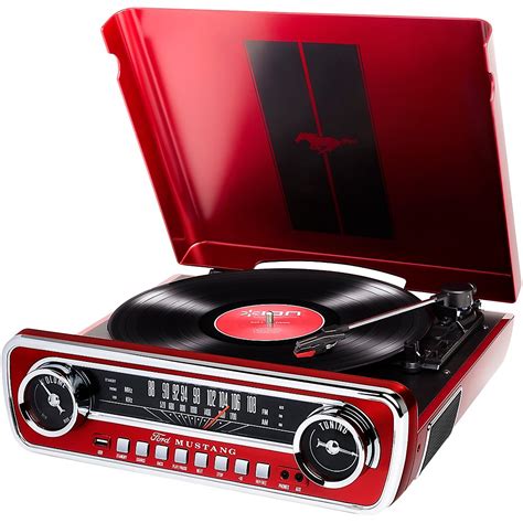 Ion Mustang Lp Red Record Player Turntable Turntable Record Player