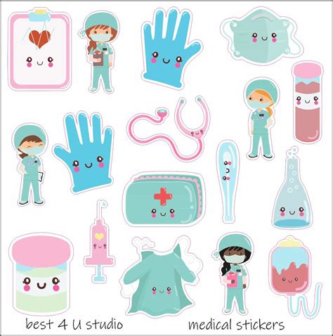 Medical Stickers Nurse Stickers Medicine Stickers Etsy