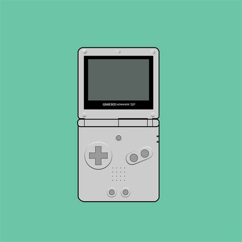 Download Gameboy Advance SP vector illustration on Behance