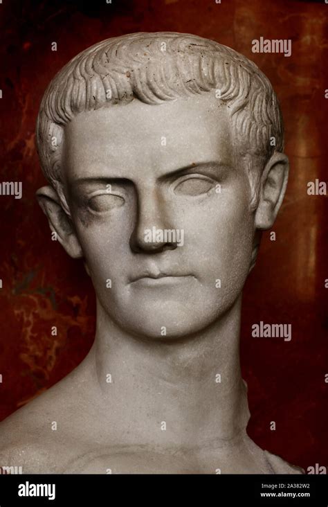 Caligula Roman Emperor From 37 41 Ad Rome Italy Marble He