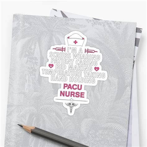 Pacu Nurse Cute Quote Sticker By Blazesavings Redbubble