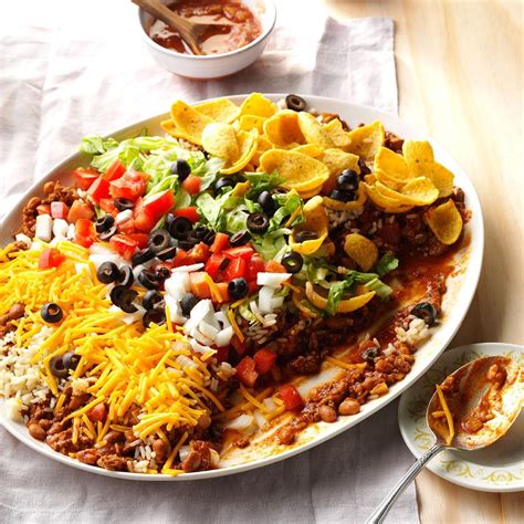 Texas Taco Dip Platter Recipe Taste Of Home