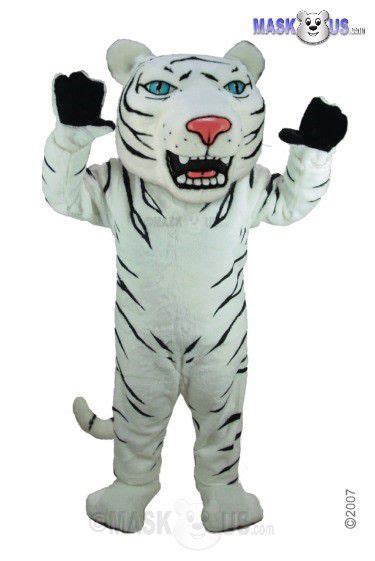 Albino Tiger Deluxe Adult Size Tiger Mascot Costume T0010