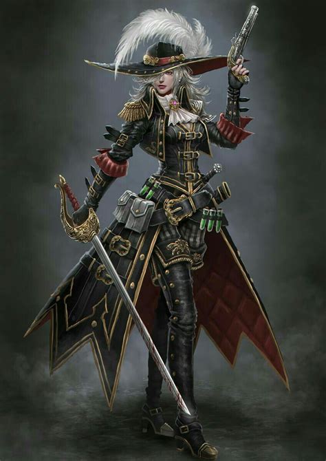 Pirate Queen Female Character Design Rpg Character Character Portraits Character Design