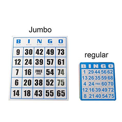 Yuanhe 50 Jumbo Bingo Game Cardsbingo Setbingo Paper Game Cards For