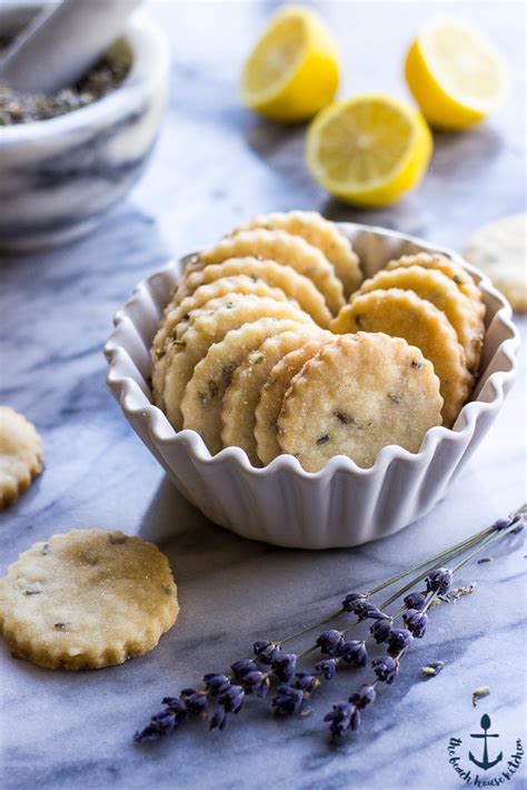 Lemon Lavender Shortbread Cookies The Beach House Kitchen