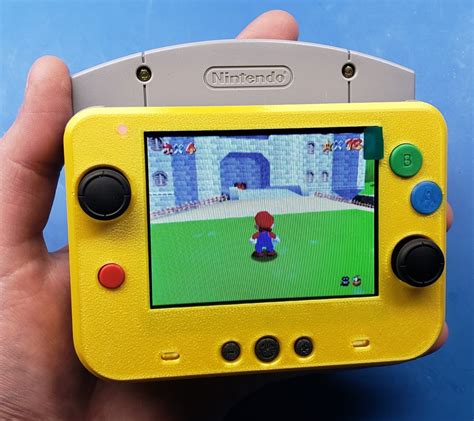 ¡la Consola Portátil Nintendo 64 Más Pequeña Del Mundo Hecha Por