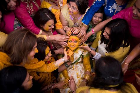 Indian Wedding Tradition Haldi Ceremony Sapna And Sanjeevs Fremont
