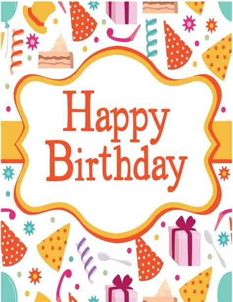 Free Birthday Card Template Word Free Printable Worksheet Free Free Birthday Card