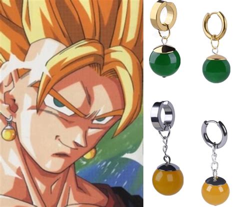 Personally i believe the earrings is way more optimal. Dragon Ball Z Potara Earrings Ear Stud Black Goku Ring ...