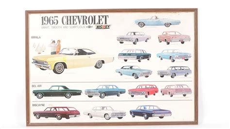 1965 Chevrolet Lineup Poster 40 In X 60 In T217 Elkhorn 2017