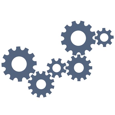 Simple Gears Vector Image Vector Clipart Clipart Images Free Vector